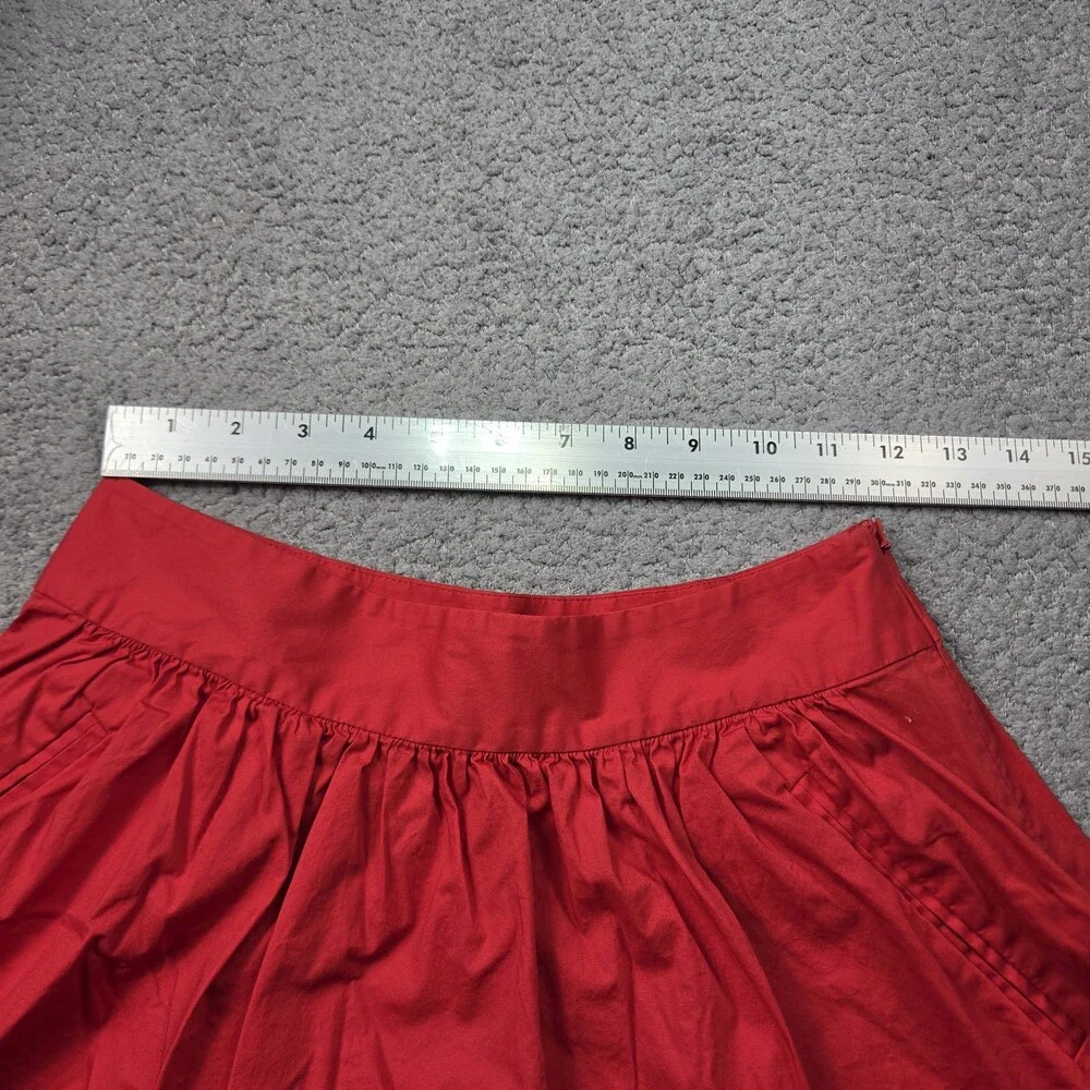 Banana Republic Mini Skirt w Pockets 0 Petite Red